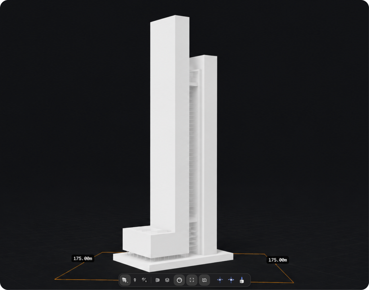 3D model generated from a text prompt, shown in Treform's viewport