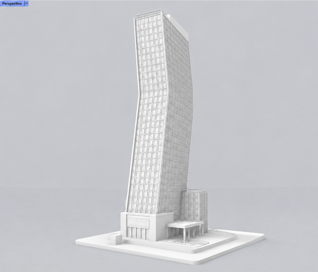 A single tower before editing