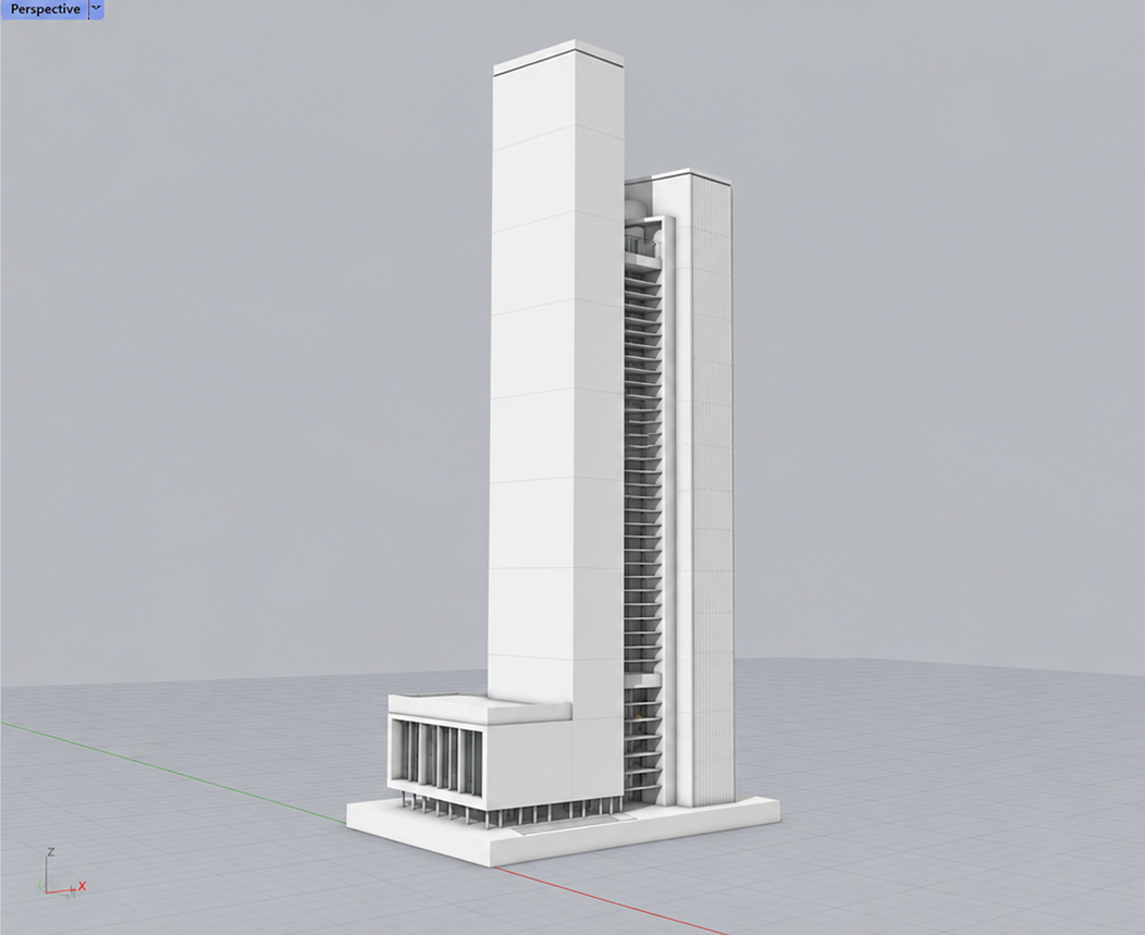 3D model generated from a text prompt, shown in Treform's viewport