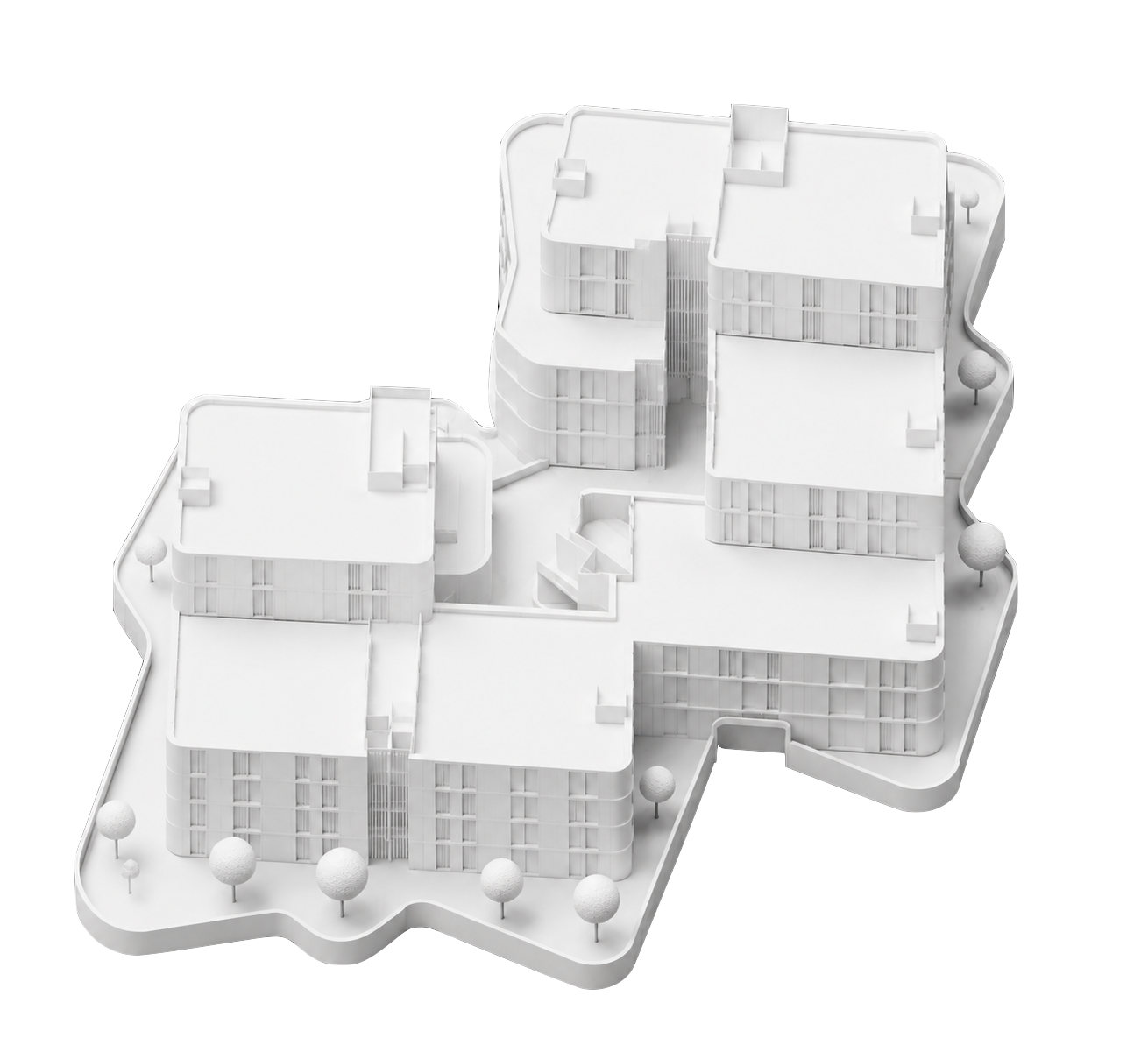 The 3D model the drawing is cut from